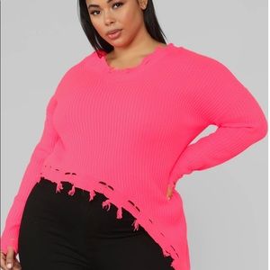 Fashion Nova With Caution Sweater